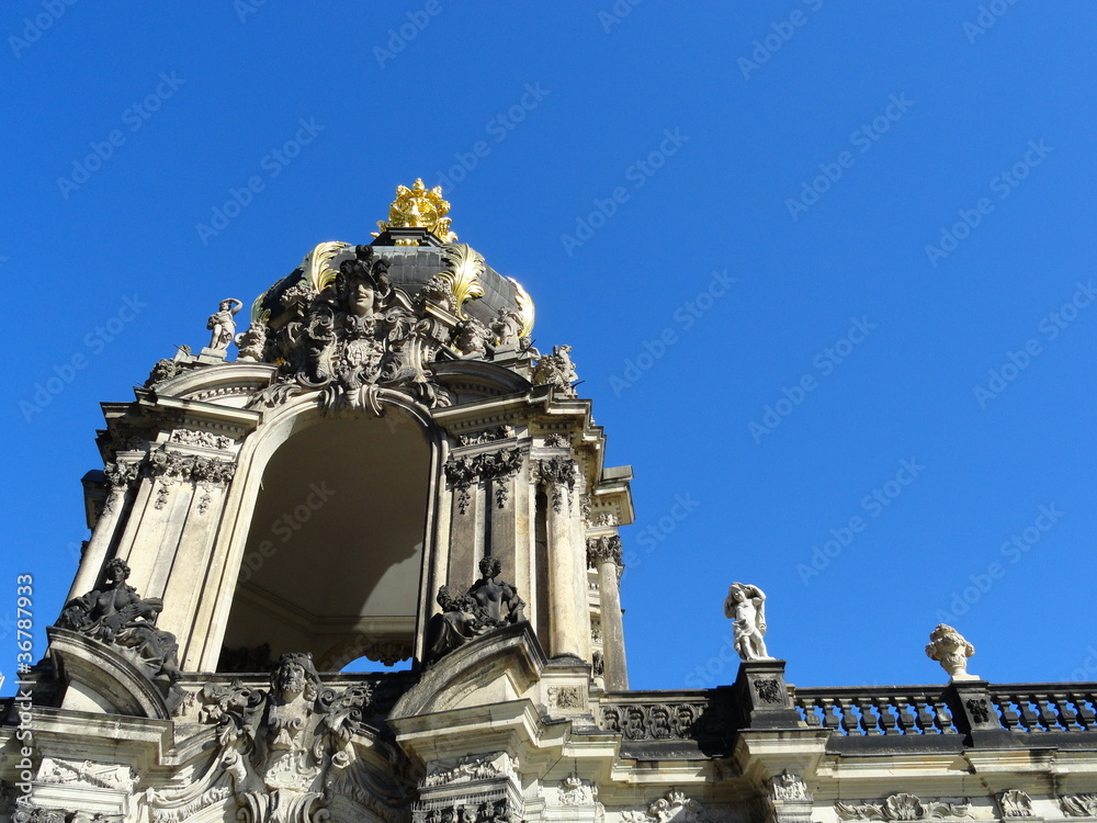 Obraz premium Zwinger Dresden, Kronentor