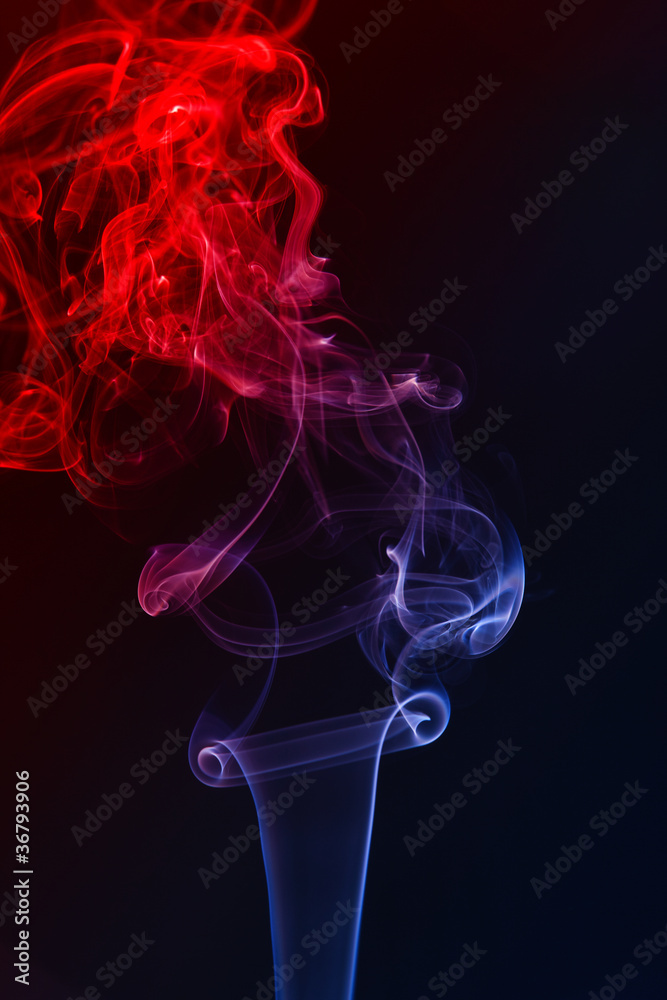 Obraz premium smoke on the black background