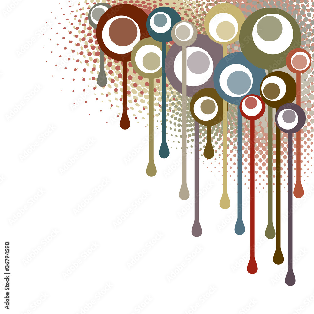 Paints spots abstract corner Paints spots abstract corner