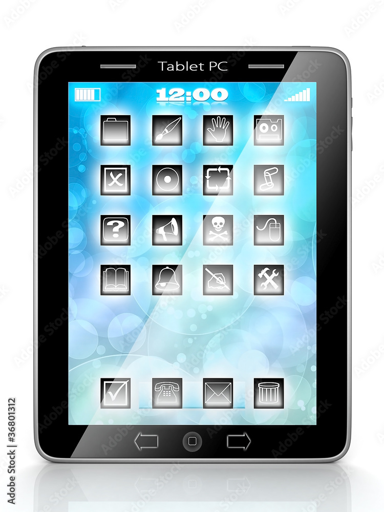 Image of computer technology on a white background isolated Image of computer technology on a white background isolated