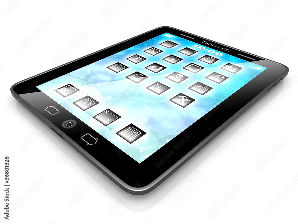 Image of computer technology on a white background isolated Image of computer technology on a white background isolated