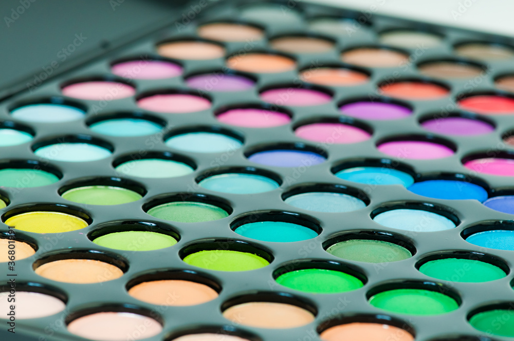 Fototapeta premium multicolored eye shadows