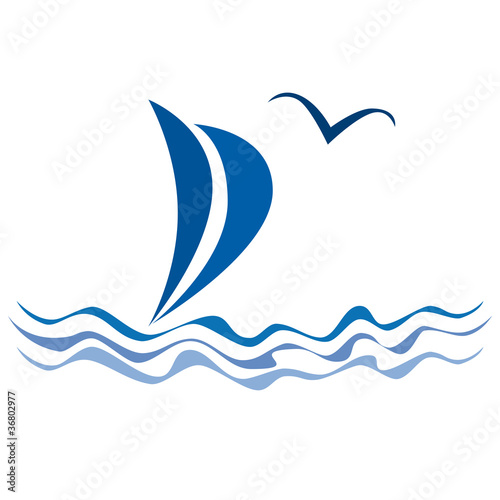 Logo sailing # Vector
