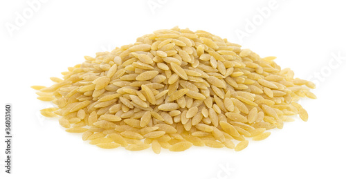 Small pile orzo pasta photo