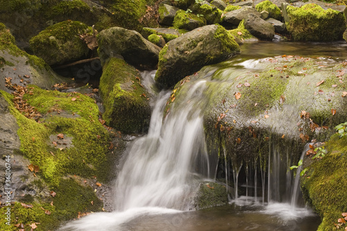 Flowing water