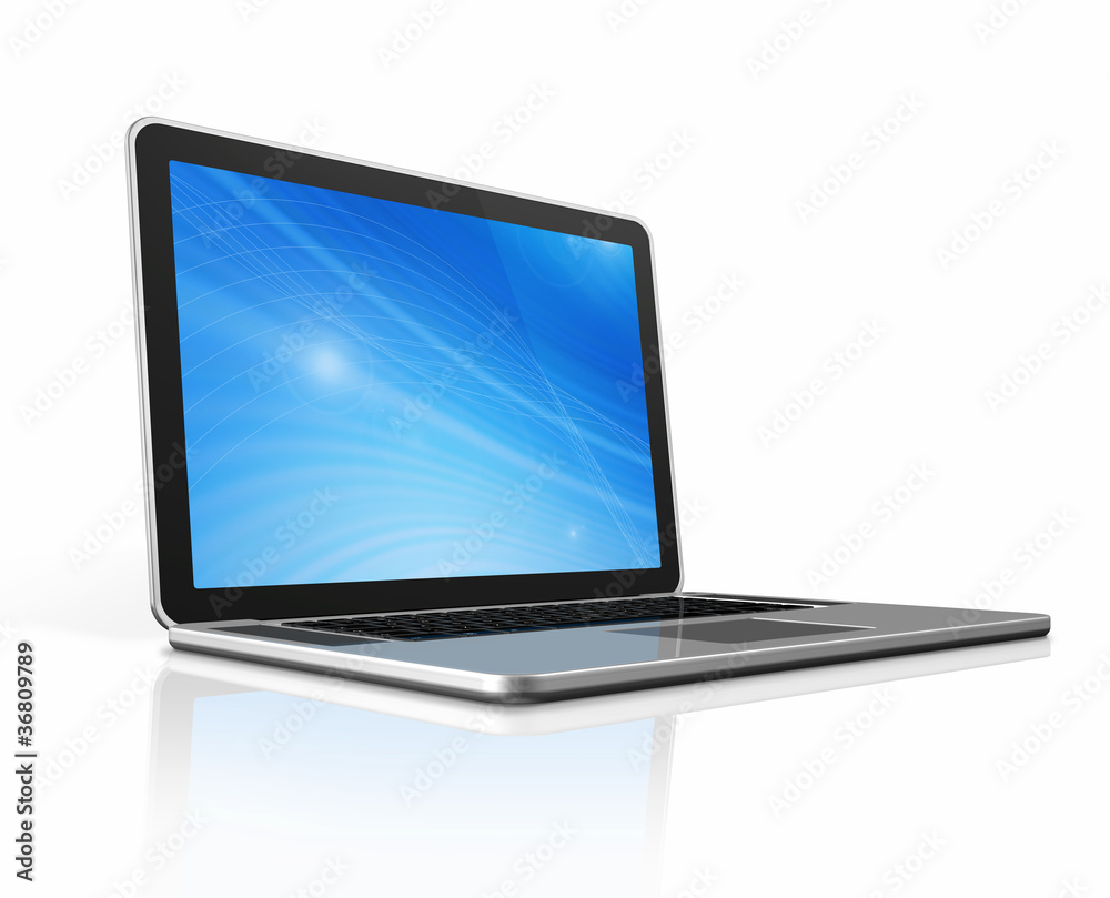 Laptop computer isolated on white Laptop computer isolated on white