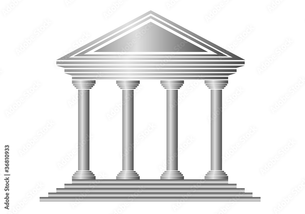 Metal bank icon Metal bank icon
