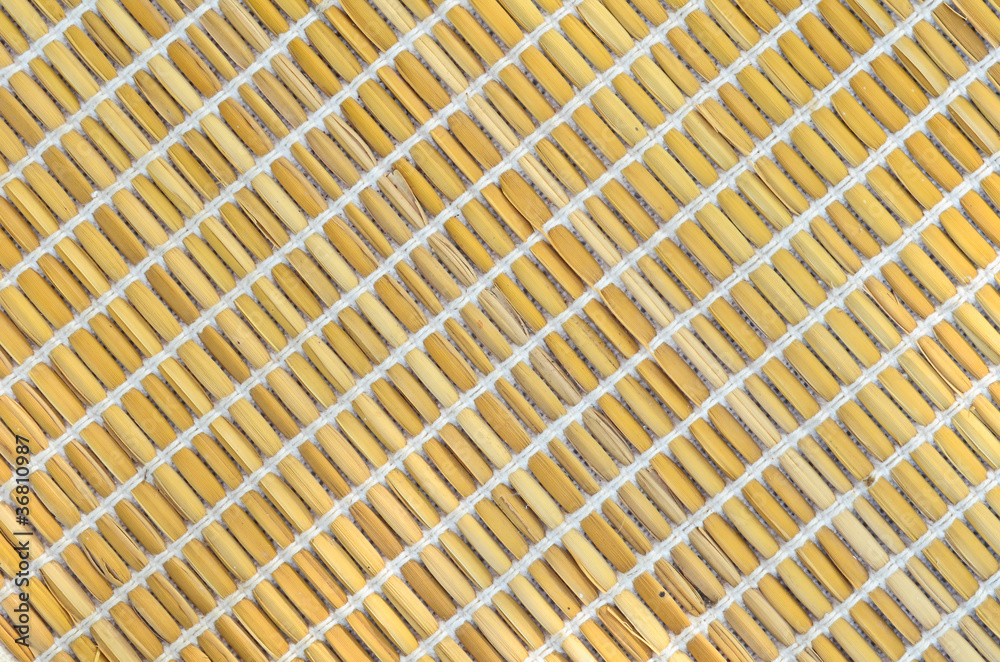 Bamboo placemat in tilted line Bamboo placemat in tilted line