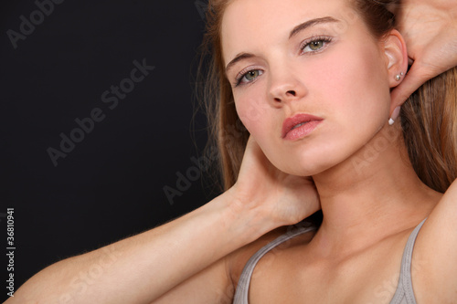 Portrait of an attractive woman