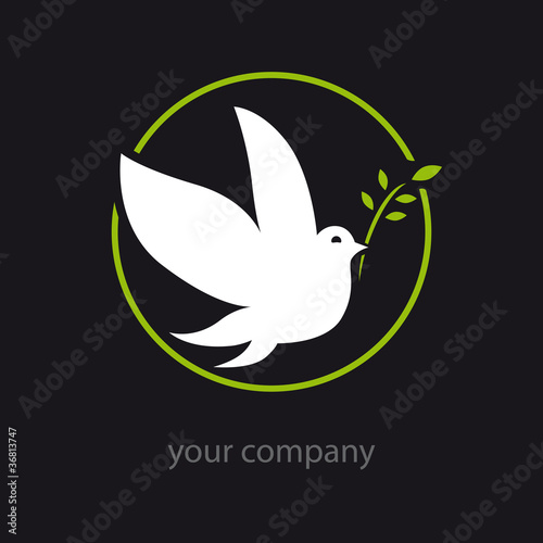 logo, logo colombe, logo paix
