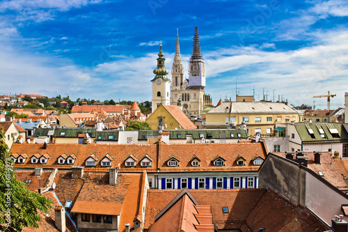 Zagreb - view from upper town photo