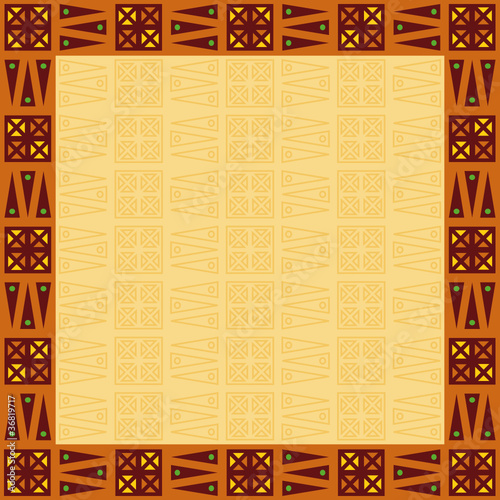 Frame with ethnicity patterns