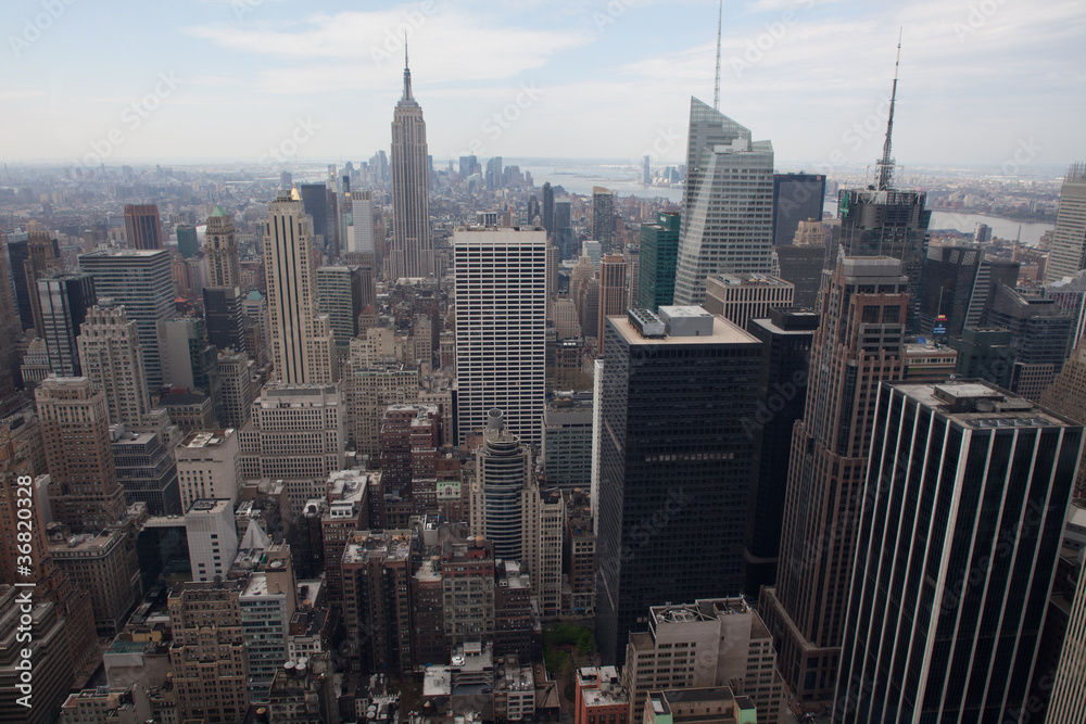 Fototapeta premium Vue de New York depuis le Rockefeller Center