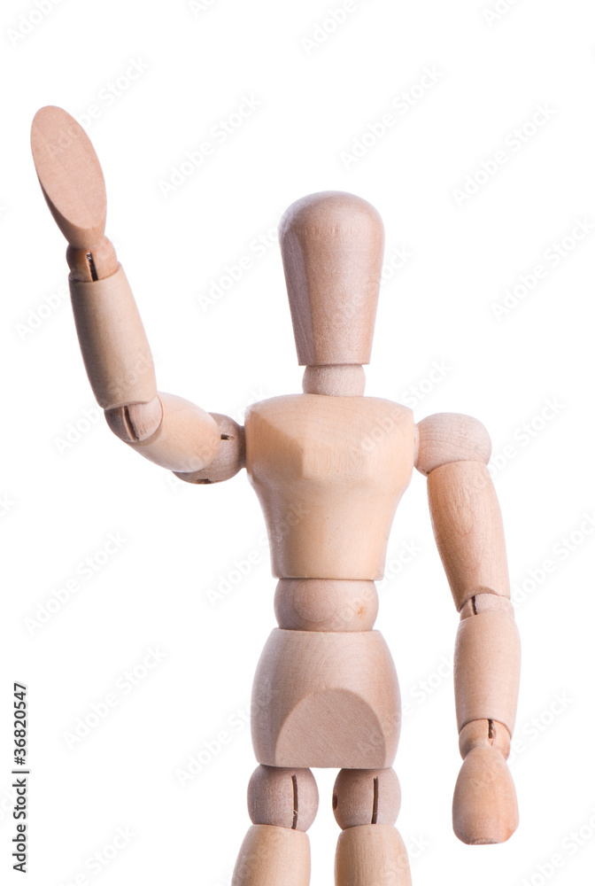 wooden man
