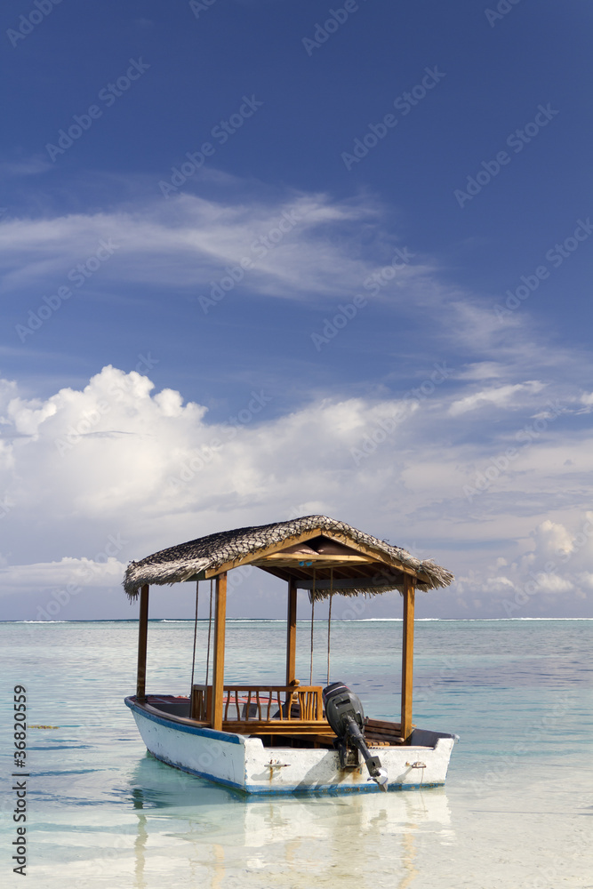 Motor Boat in the Maldives