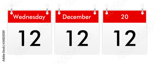 Obraz na płótnie 12.12.12 - Unique Day - Wednesday 12 December 2012