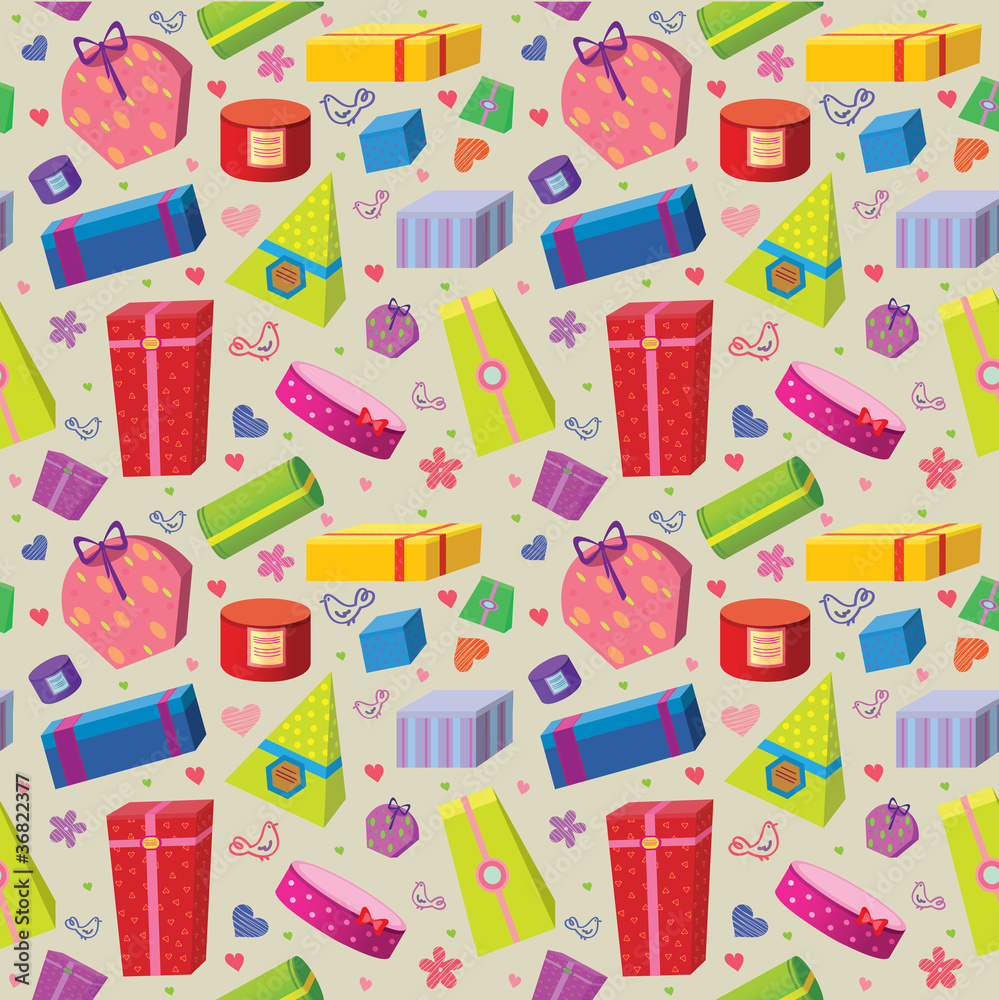 Colored gifts wallpaper