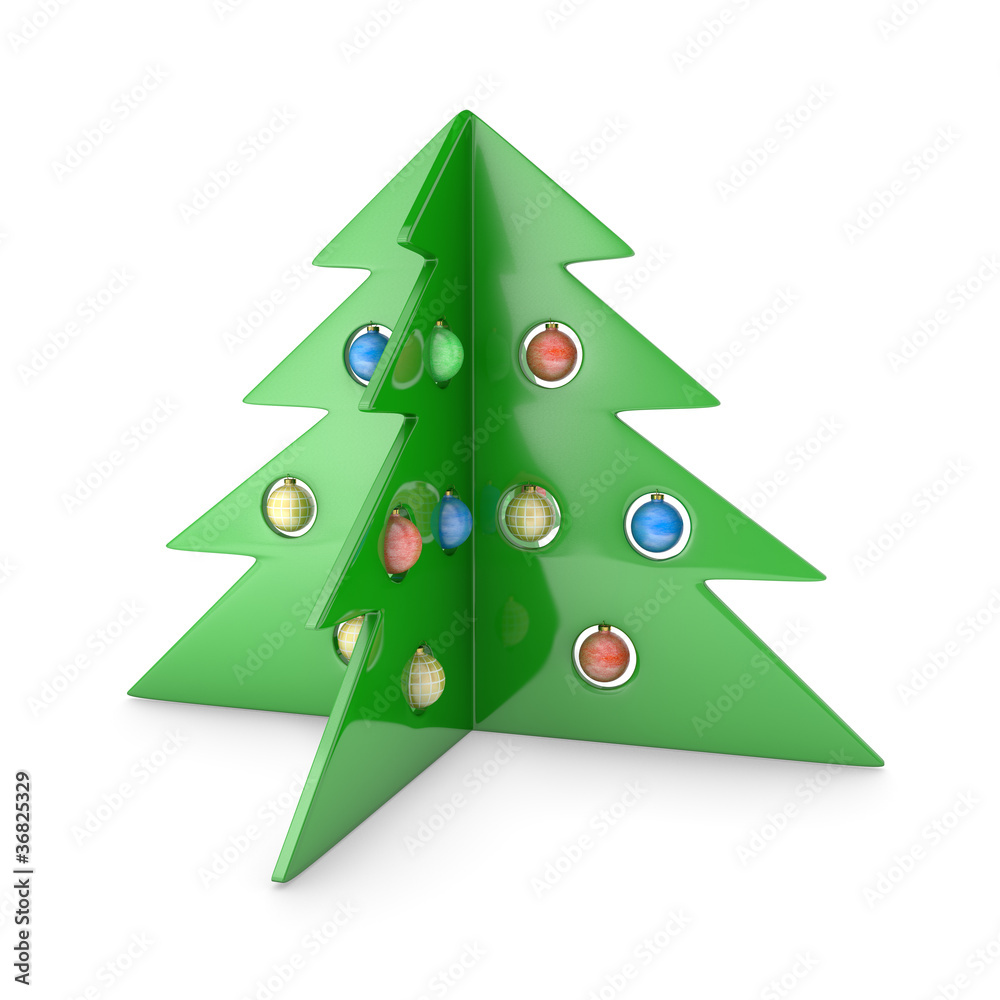 Fototapeta premium Plastic pine tree