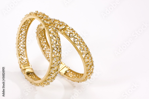 diamond studded gold bangles, jewelry, Rajasthan, royal India