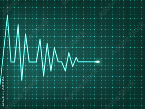 Heart beats cardiogram - vector illustration