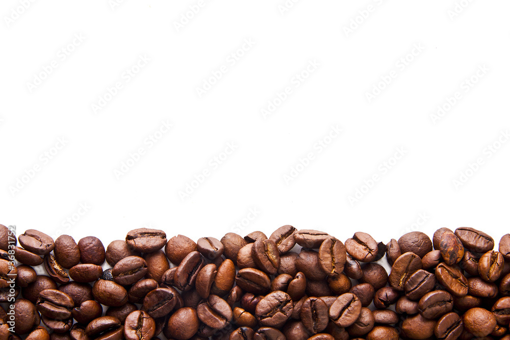 granos de café con fondo blanco granos de café con fondo blanco