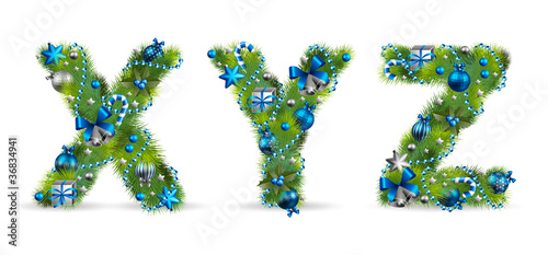 christmas tree font