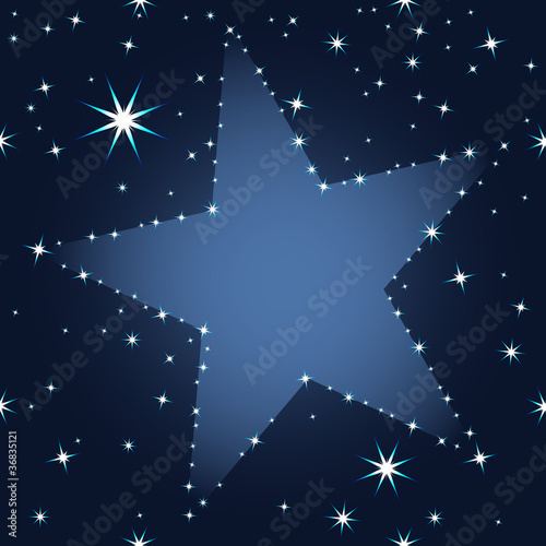 Sternenhimmel, Nacht, weihnachtliches Muster