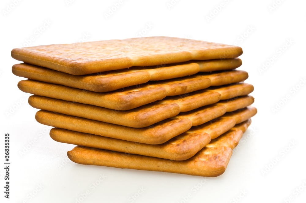 several crackers (cookies)