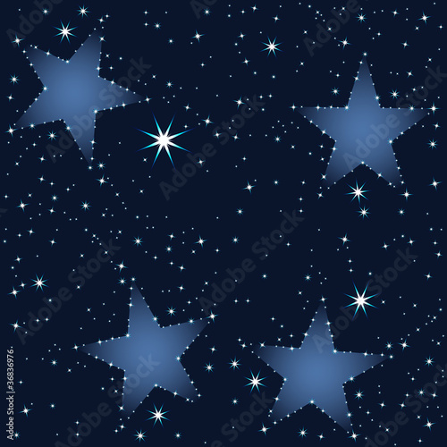 Sternenhimmel, gute Nacht, Muster, Schlafenszeit, rotierbar