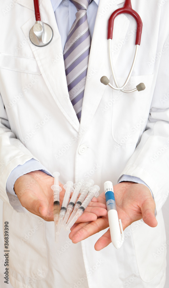 doctor's hand and ovulating injector doctor's hand and ovulating injector