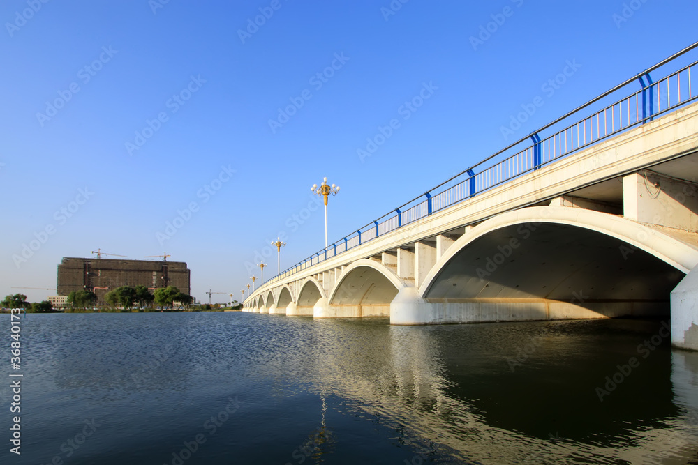 bridge across a river