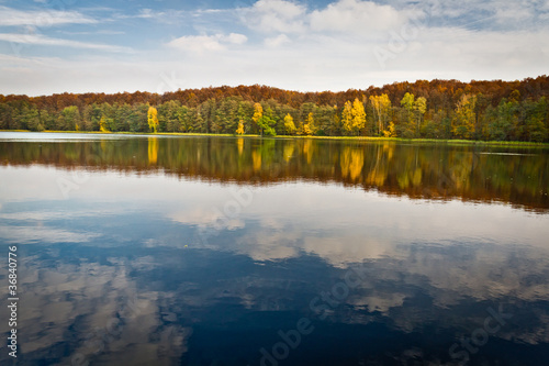 Autumn view at the lake