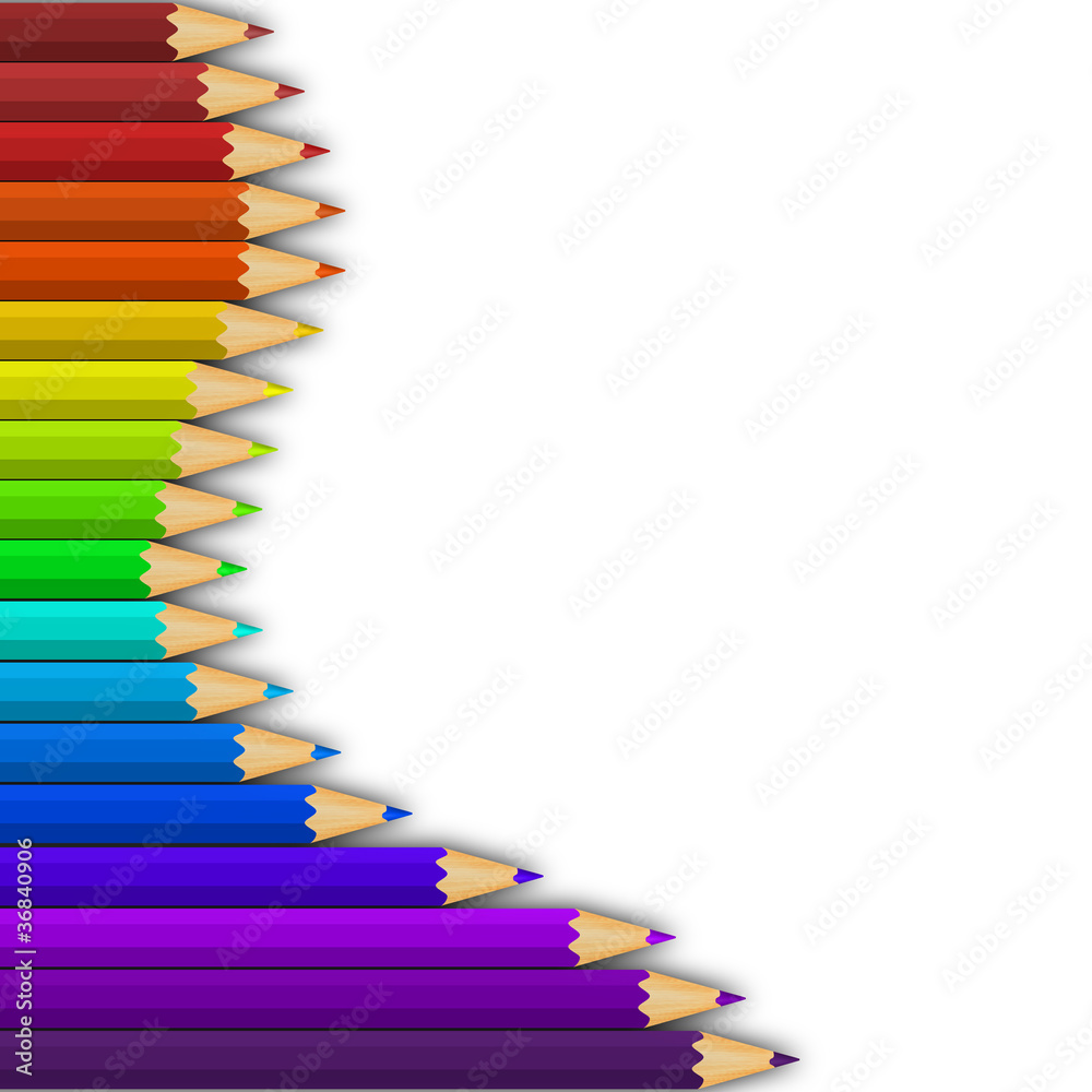 color pencils row