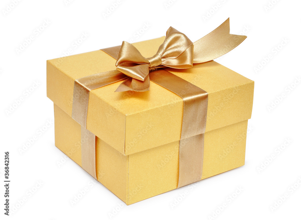 Golden gift box Golden gift box