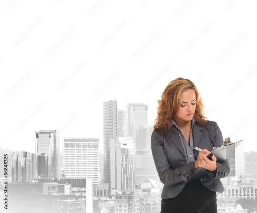 Young and attractive business woman