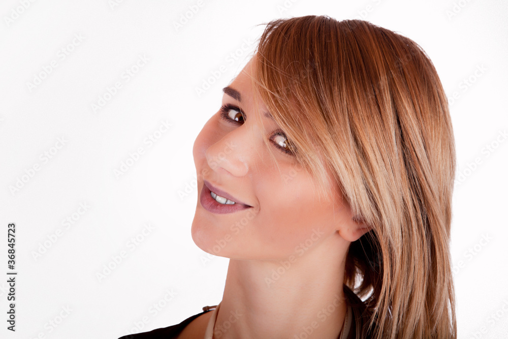 Portrait einer jungen blonden Frau