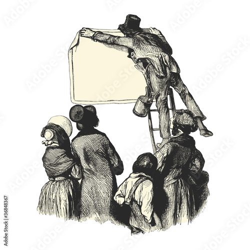 Le colleur d'affiche