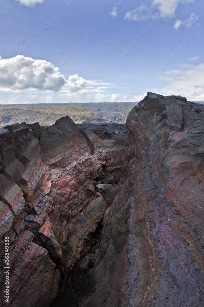 Obraz premium lava crevasse