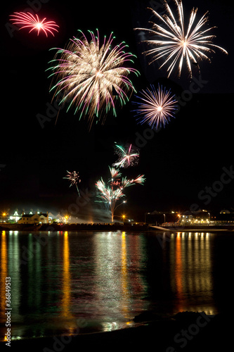 Fireworks at Trearddur bay
