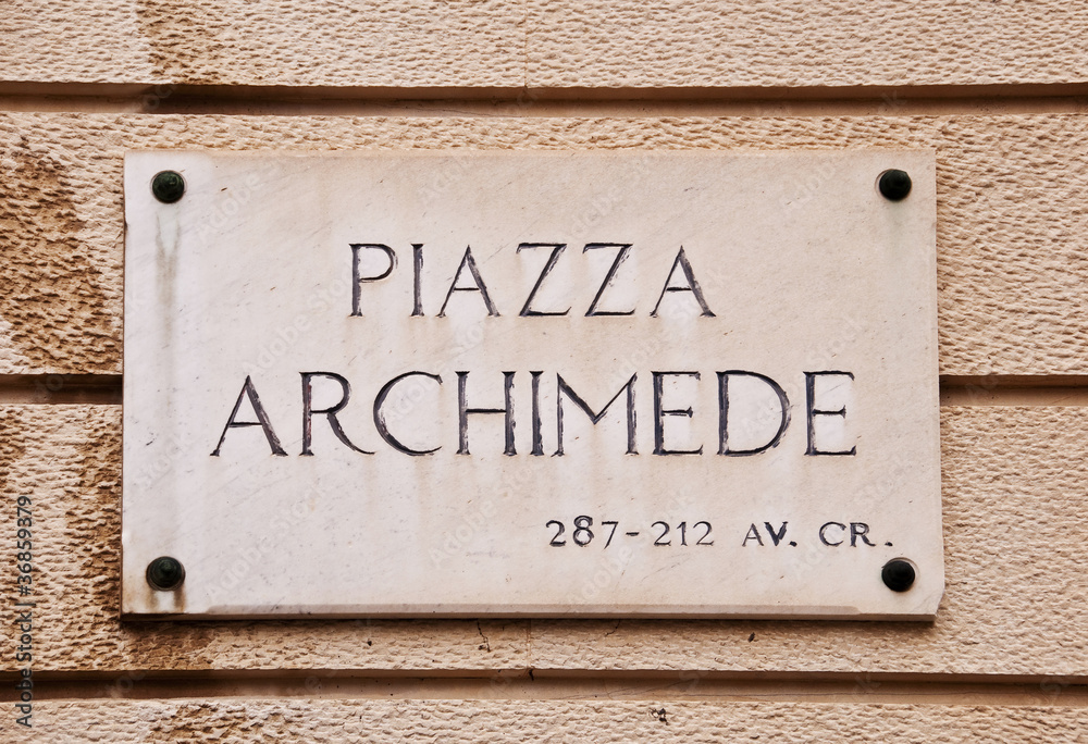 Piazza Archimede à Syracuse - Sicile, Italie Piazza Archimede à Syracuse - Sicile, Italie
