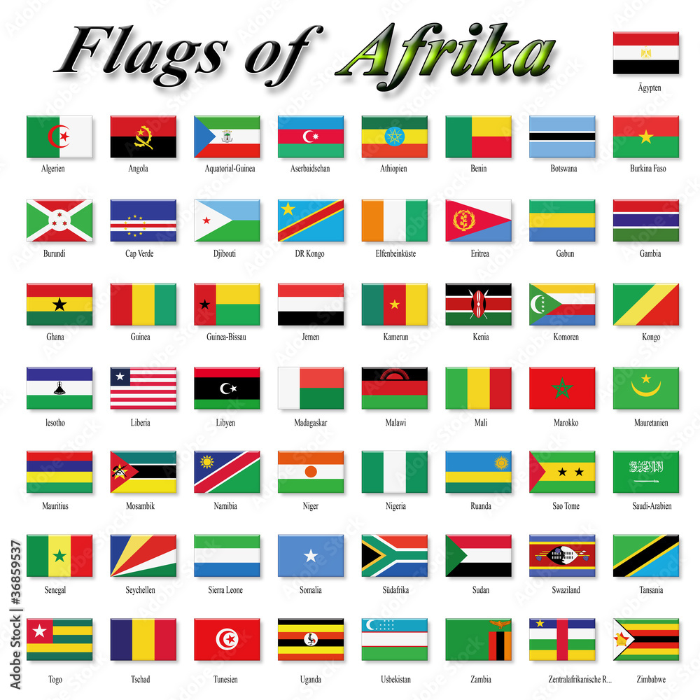 Flags of Afrika Flags of Afrika