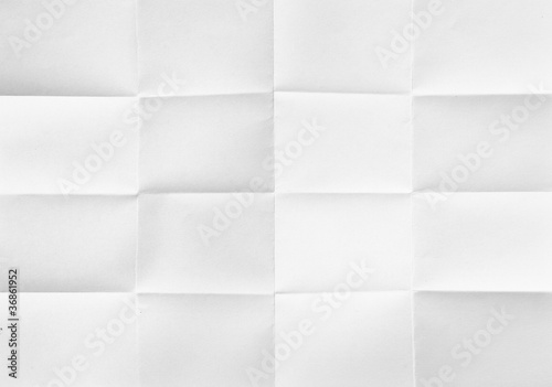 white sheet of paper folded