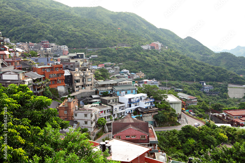 Jinguashi village , in Taiwan