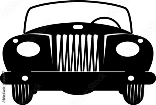 Convertible Retro Car, vector illustration