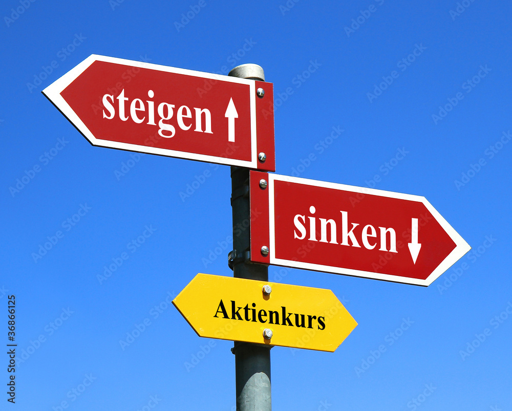 Obraz premium Aktienkurs
