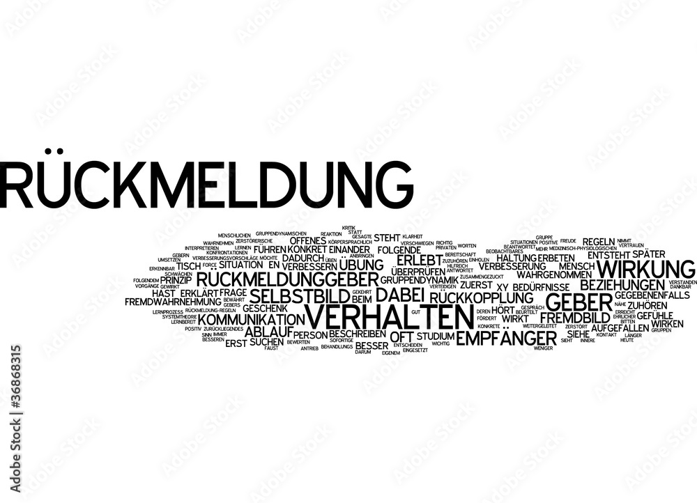 Rückmeldung StockIllustration Adobe Stock