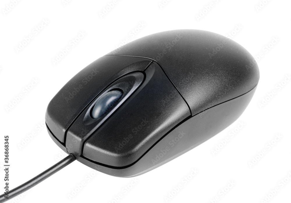 black laser computer mouse isolated on white background black laser computer mouse isolated on white background