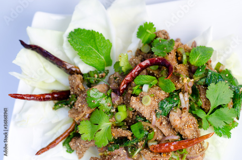 Traditional thai spicy salad