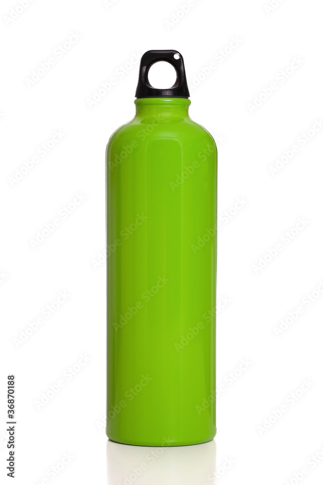 Green reusable water bottle Green reusable water bottle