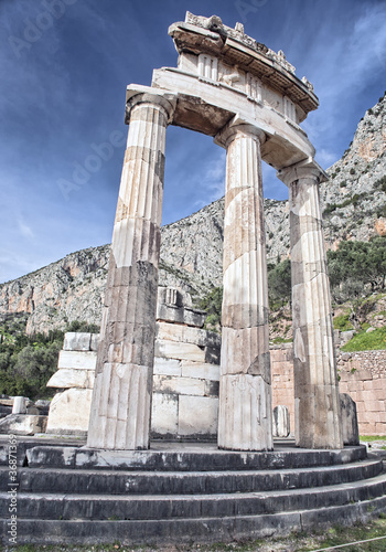 Rotunda of Temple of Athena in Delphi